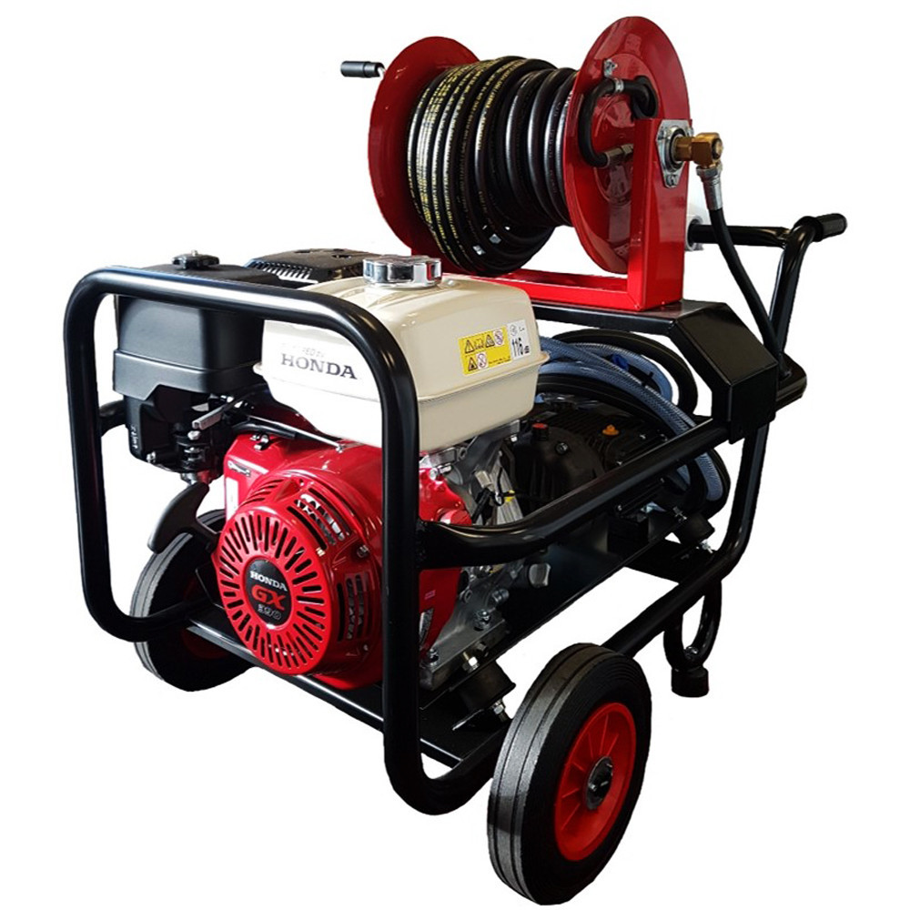 Honda GX390 Petrol Cold Water Pressure Washer 3000PSI C/W 30M Hose Reel