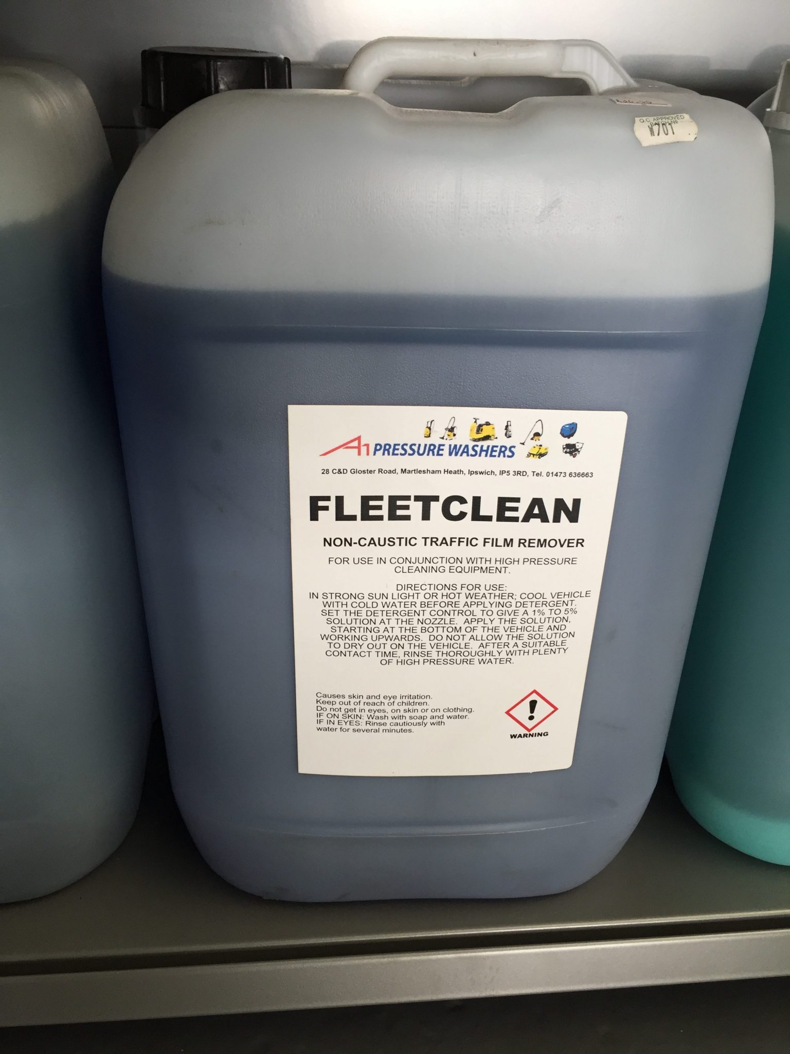 25 Litres Fleetclean Non Caustic A1 Pressure Washers