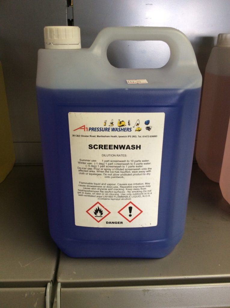 5 Litres Screen Wash A1 Pressure Washers