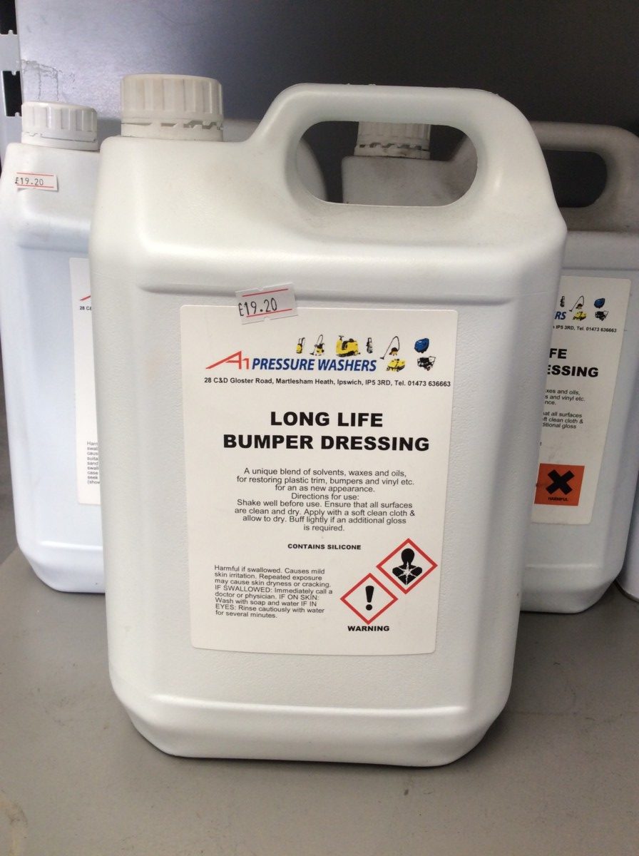 5 Litres Long Life Bumper Dressing A1 Pressure Washers 5 Litres Long Life Bumper Dressing A1 Pressure Washers